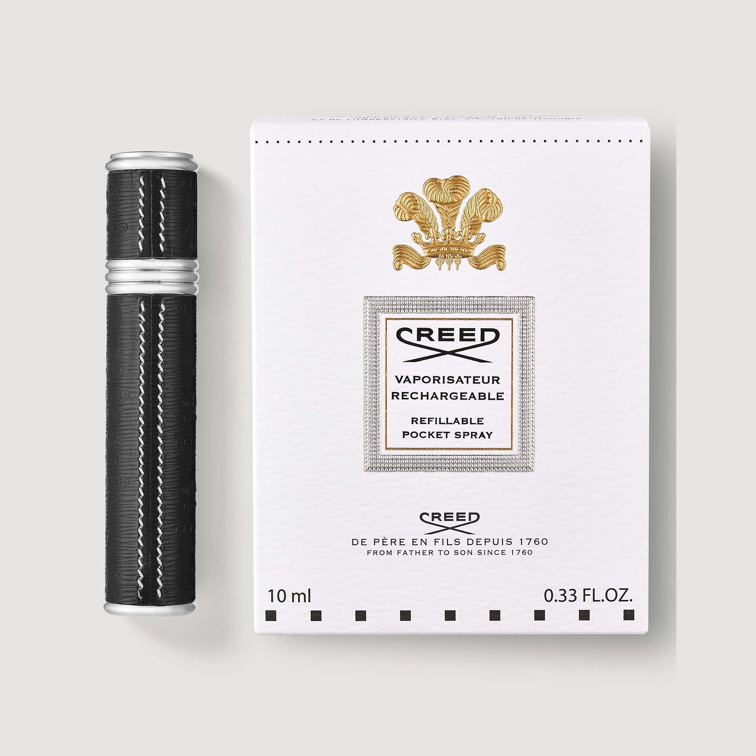 Creed Leather Pocket hotsell Atomizer NEW Gold & Silver