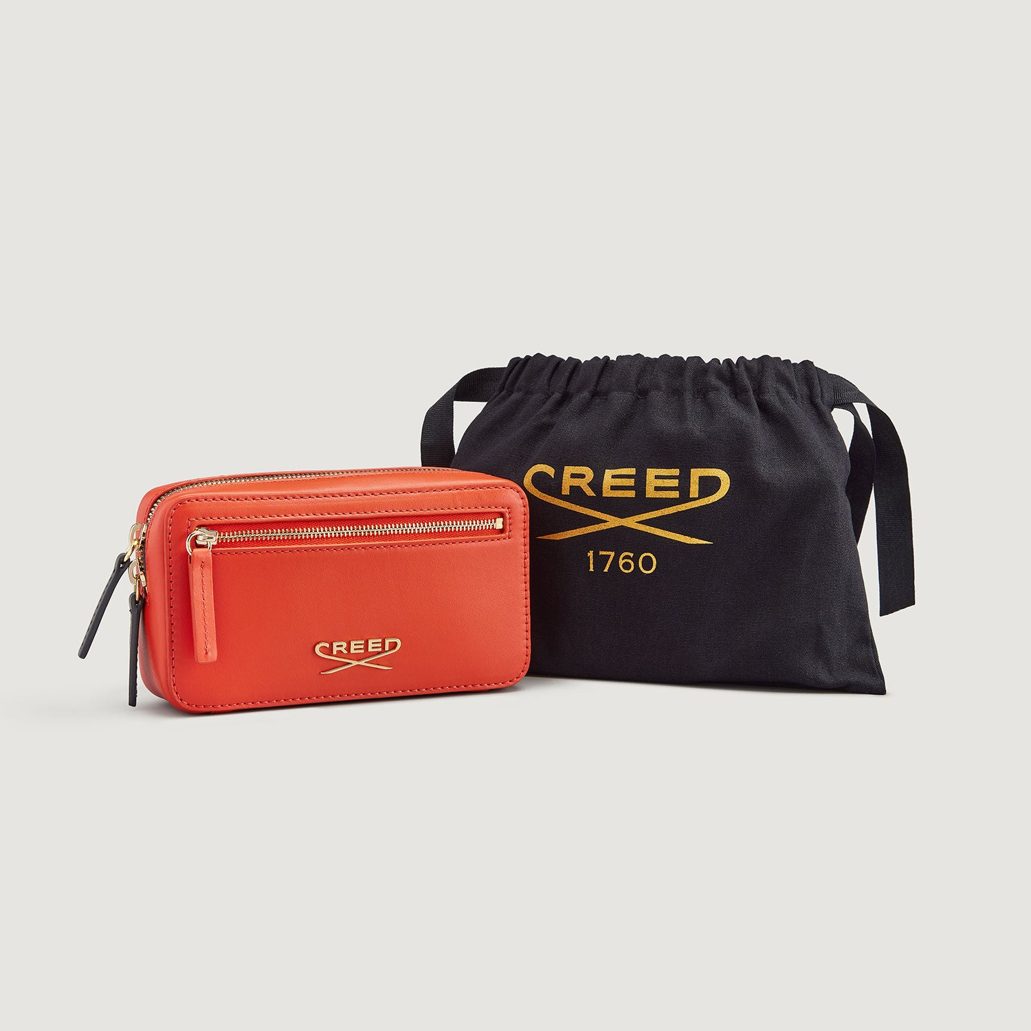 Leather Wash Bag - Citrus