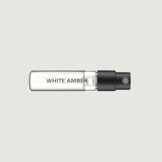 1.7ml sample vial of white amber fragrance